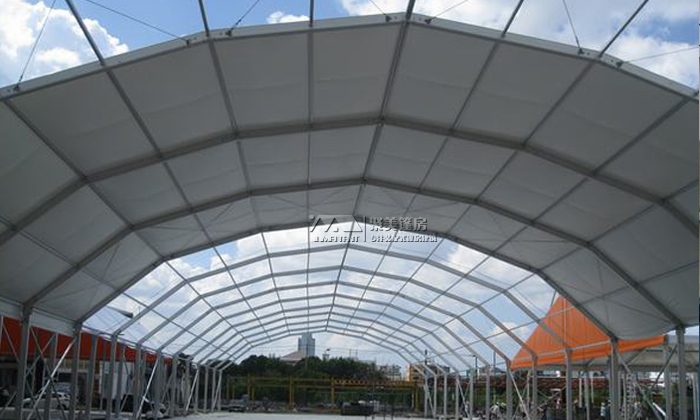 多拱形活动篷房-铝合金结构多拱形大棚
