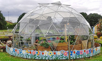 花园式球形帐篷-植物园穹顶温室帐篷
